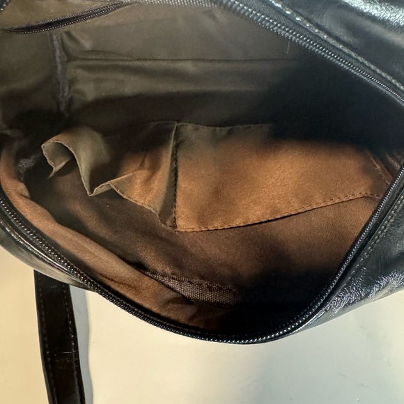 COACH Circle Patchwork East West Tote Black Brown F15466 Shoulder Handbag Purse - Picture 3 of 9